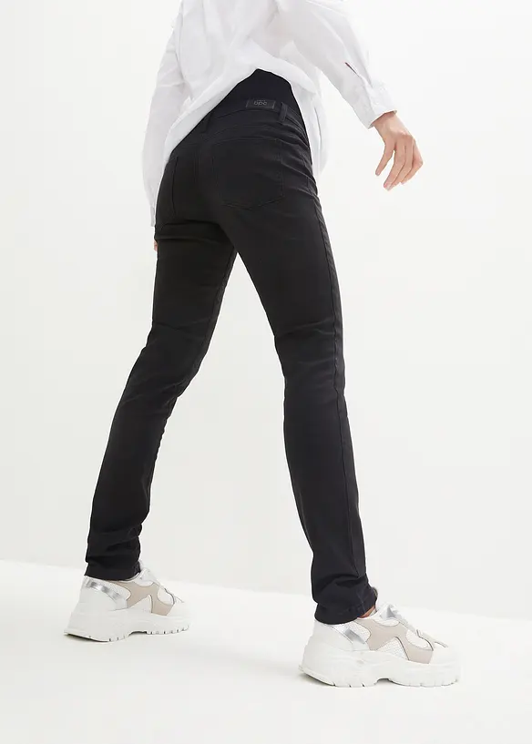 Umstandshose mit Stretch, Slim fit in schwarz von hinten - bonprix Umstandshose mit Stretch, Slim fit in schwarz von hinten - bonprix