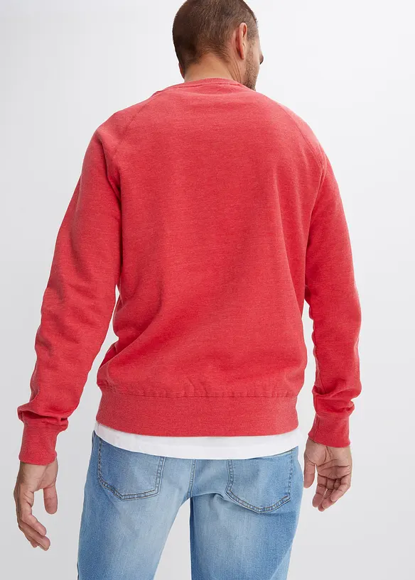 Sweatshirt aus weichem Baumwoll-Mix (2er Pack) in blau von hinten (im Anschnitt) - bonprix