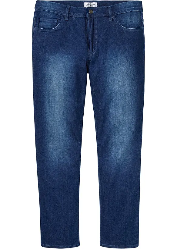 Regular-Fit-Jeans mit Komfortschnitt, Straight in blau von vorne - bonprix