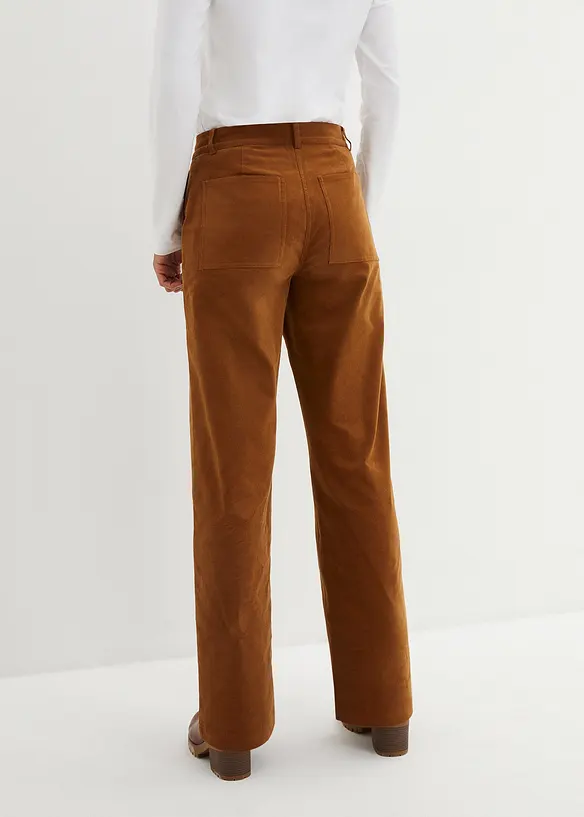 Cordhose aus elastischem Baumwoll-Mix in braun von hinten - bonprix Cordhose aus elastischem Baumwoll-Mix in braun von hinten - bonprix