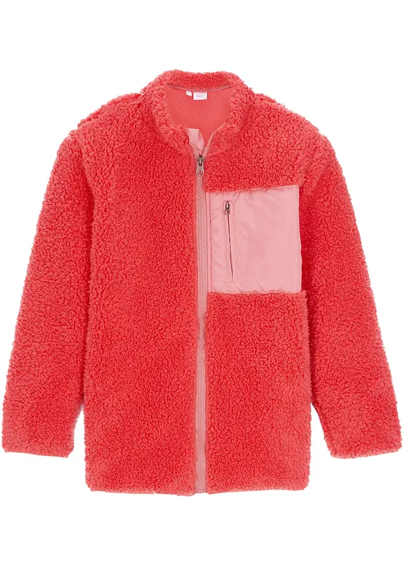 Mädchen Teddy Fleecejacke - Warme Winterjacke Mit Reißverschluss