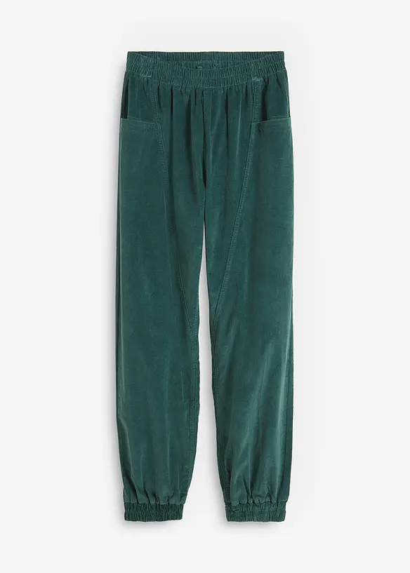 Cordhose aus Baumwoll-Mix in grün von vorne - bonprix Cordhose aus Baumwoll-Mix in grün von vorne - bonprix
