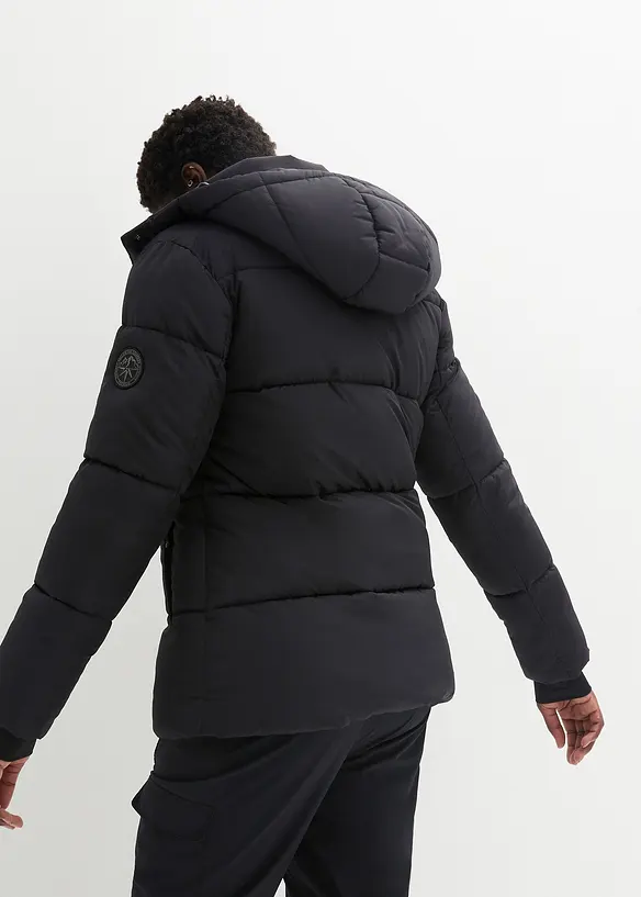 Wasserabweisende Funktions-Jacke in schwarz von hinten (im Anschnitt) - bonprix