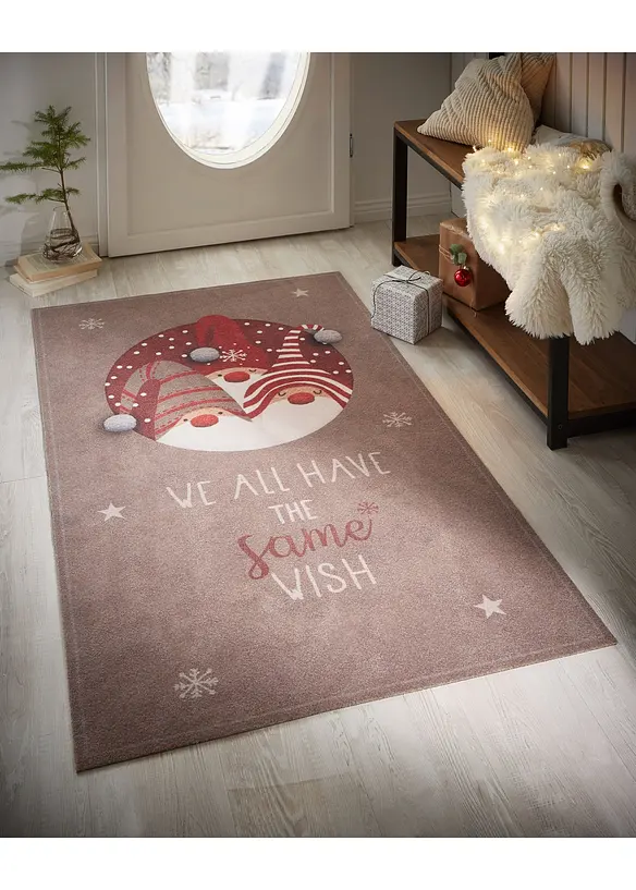 Teppich mit Weihnachtsmotiv in beige (Ambiente) - bonprix