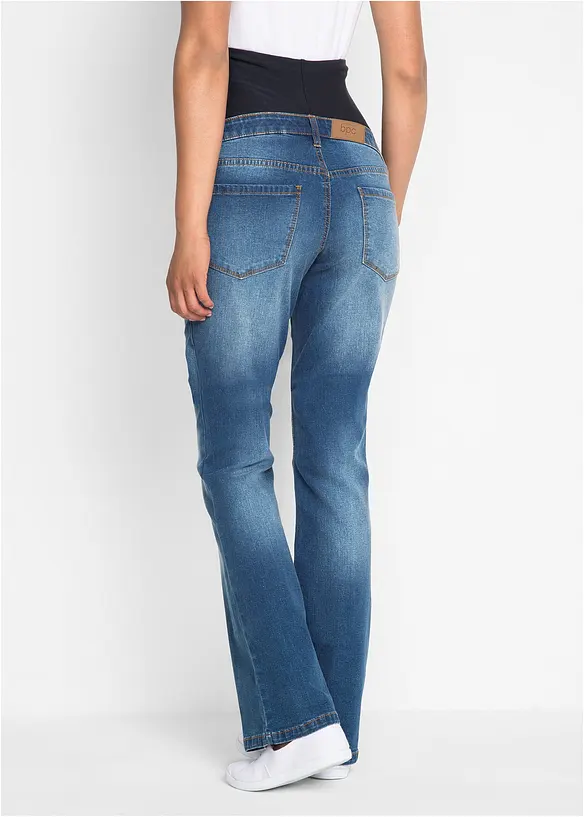 Umstandsjeans in Kurz-und Langgrößen, Bootcut in blau von hinten - bonprix Umstandsjeans in Kurz-und Langgrößen, Bootcut in blau von hinten - bonprix