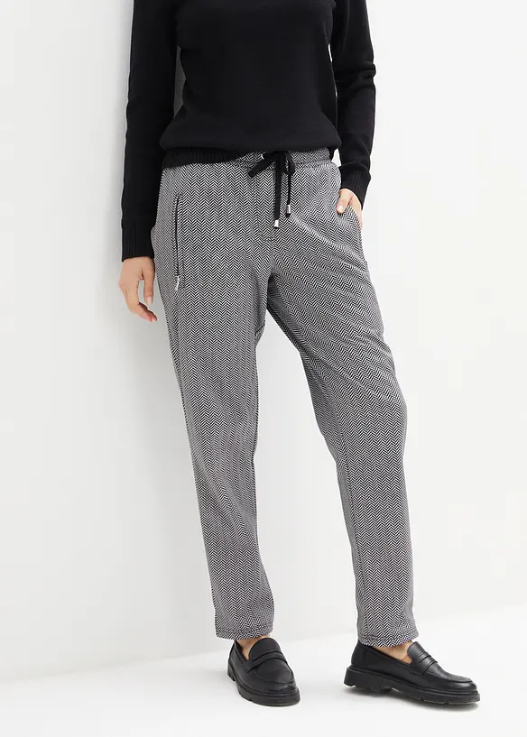 Thermo-Schlupfhose mit Bequembund in weiß von vorne - bonprix Thermo-Schlupfhose mit Bequembund in weiß von vorne - bonprix