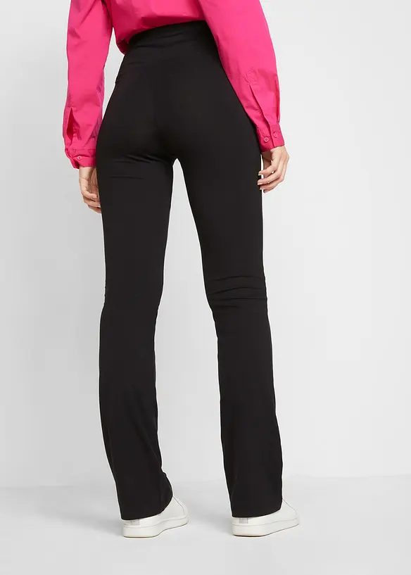 ausgestellte Leggings in schwarz von hinten - bonprix ausgestellte Leggings in schwarz von hinten - bonprix