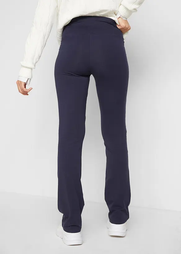 ausgestellte Leggings in blau von hinten - bonprix ausgestellte Leggings in blau von hinten - bonprix