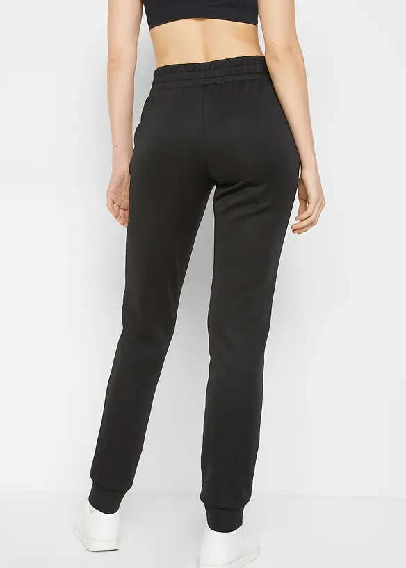Sport-Jogginghose, schnelltrocknend in schwarz von hinten - bonprix Sport-Jogginghose, schnelltrocknend in schwarz von hinten - bonprix