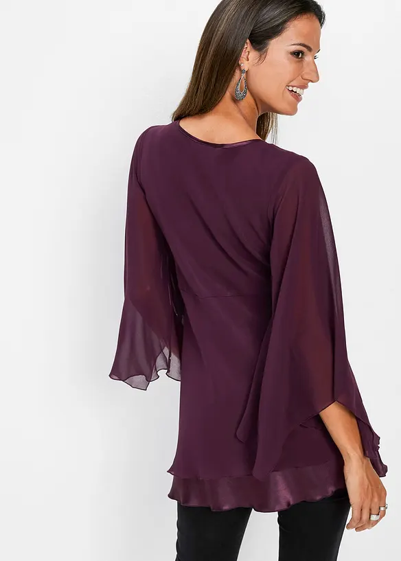 Tunikabluse in lila von hinten (im Anschnitt) - bonprix Tunikabluse in lila von hinten (im Anschnitt) - bonprix
