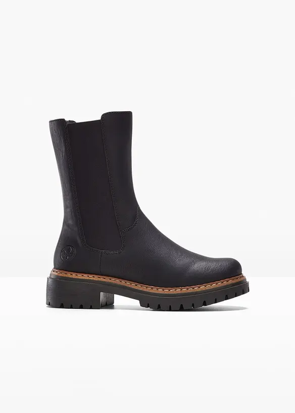 Rieker Chelsea-Boots in schwarz von vorne - Rieker