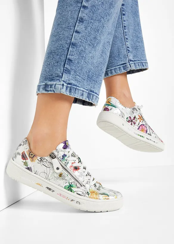 Jana Komfort-Sneaker in bequemer Weite in weiß - Jana
