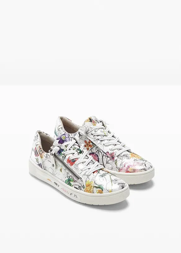 Jana Komfort-Sneaker in bequemer Weite in weiß - Jana