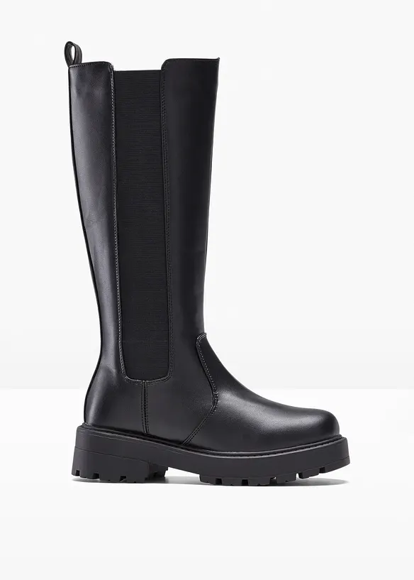 Stiefel in schwarz von vorne - bonprix