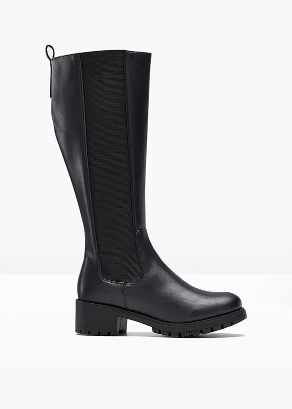 Stiefel in schwarz von vorne - bonprix