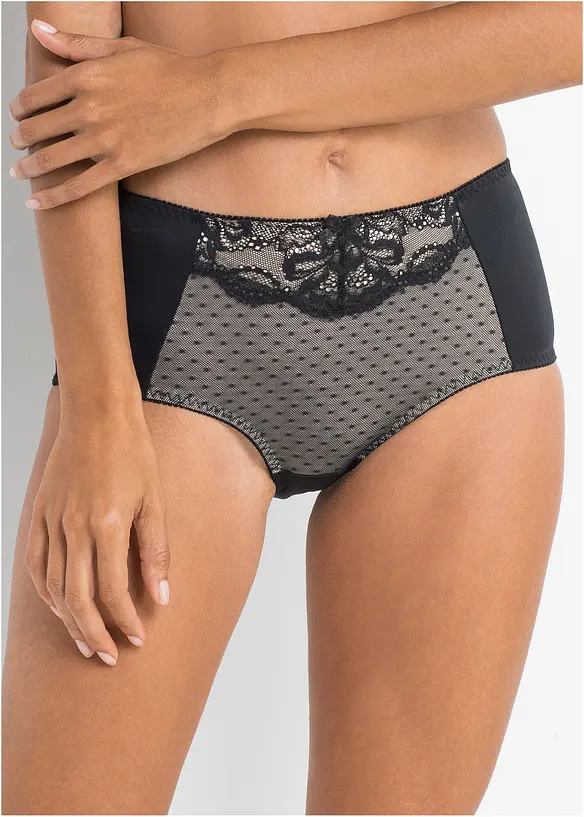 Formslip mit Spitze in schwarz von vorne - bonprix