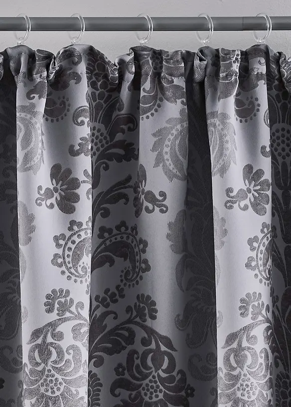Abdunkelnder Vorhang aus gewebtem Jacquard, in vielen Größen (1er Pack) in grau - bonprix