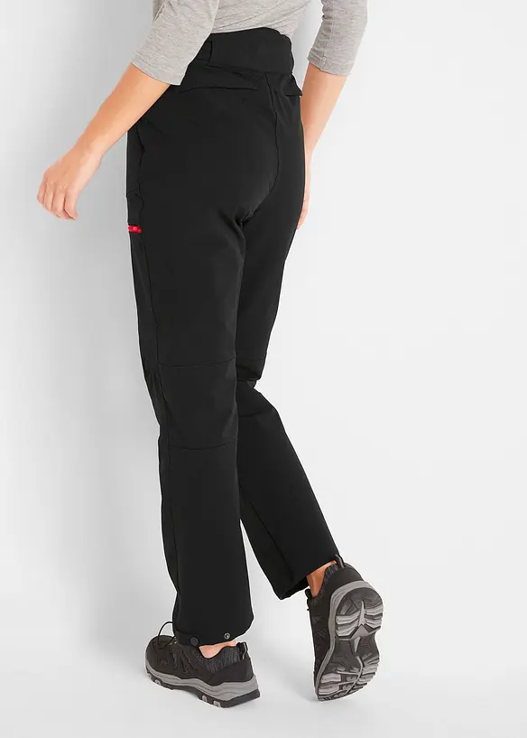 Stretch-Softshell-Hose mit Taschen, wasserabweisend in schwarz von hinten - bonprix Stretch-Softshell-Hose mit Taschen, wasserabweisend in schwarz von hinten - bonprix