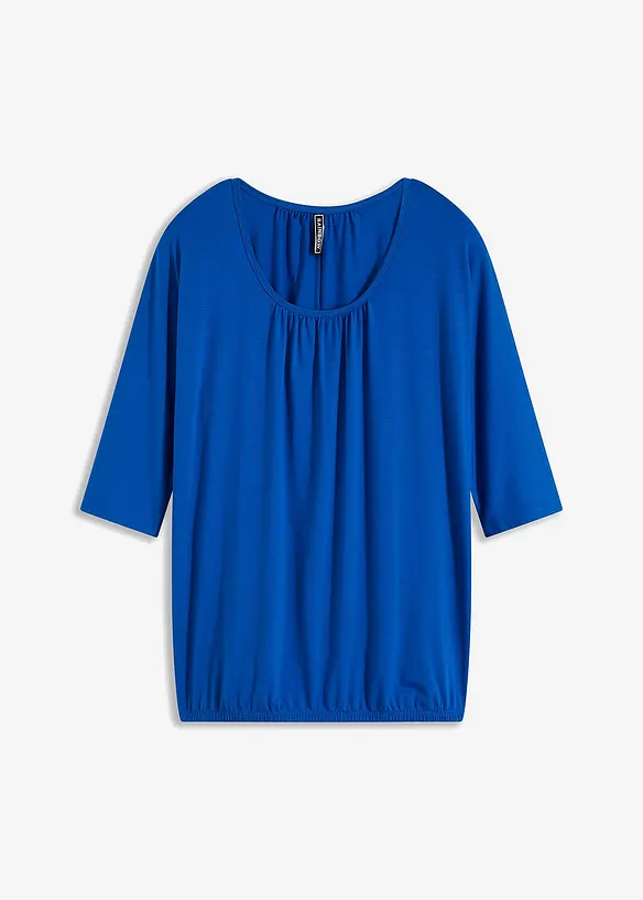 Oversize-Shirt in blau von vorne - bonprix