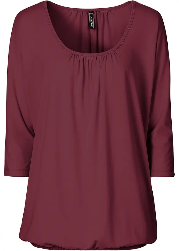 Oversize-Shirt in rot von vorne - bonprix