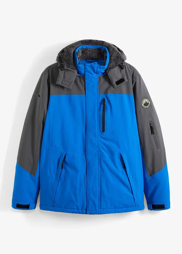 Wasserdichte Funktionsjacke in blau von vorne - bonprix