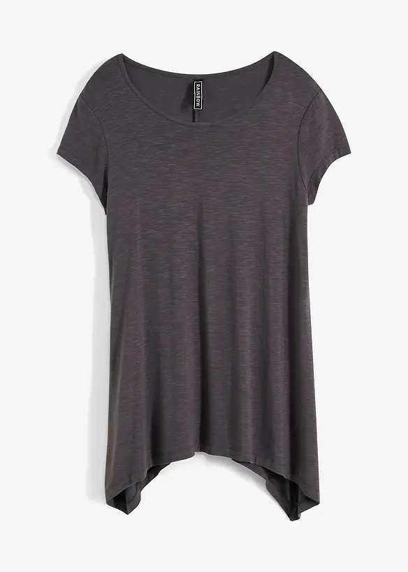 Shirt aus elastischem Viskose-Mix in grau von vorne - bonprix Shirt aus elastischem Viskose-Mix in grau von vorne - bonprix