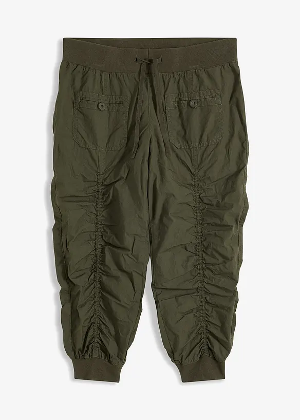 Bequeme Capri-Hose in grün von vorne - bonprix Bequeme Capri-Hose in grün von vorne - bonprix