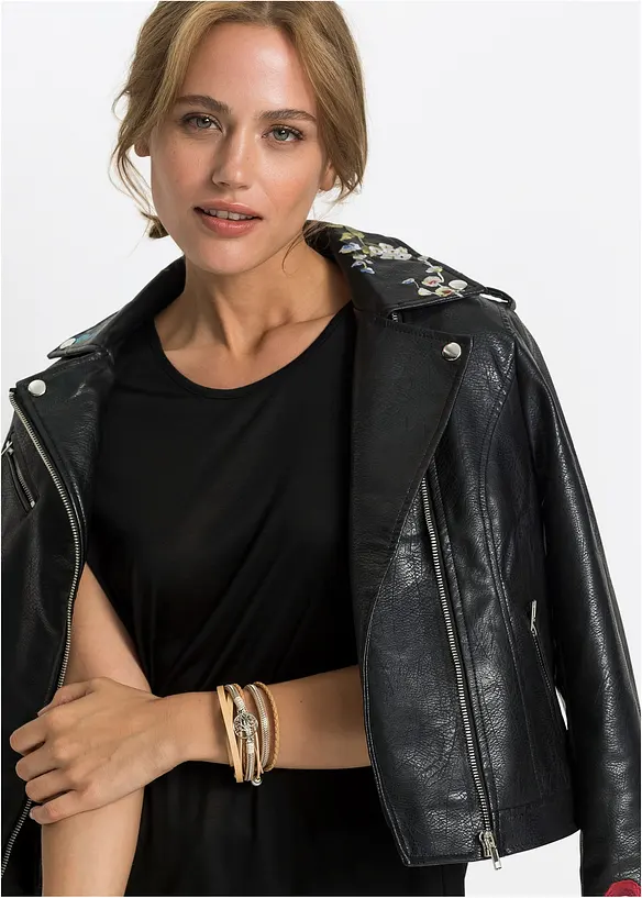 Wickelarmband mit Lebensbaumanhänger in beige von vorne (im Anschnitt) - bonprix