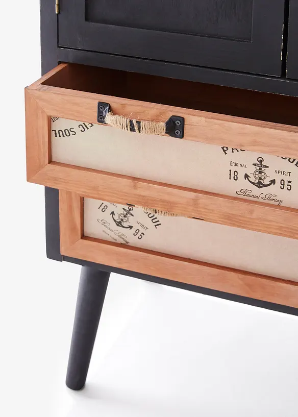 Schrank in schwarz (Detailaufnahme) - bonprix