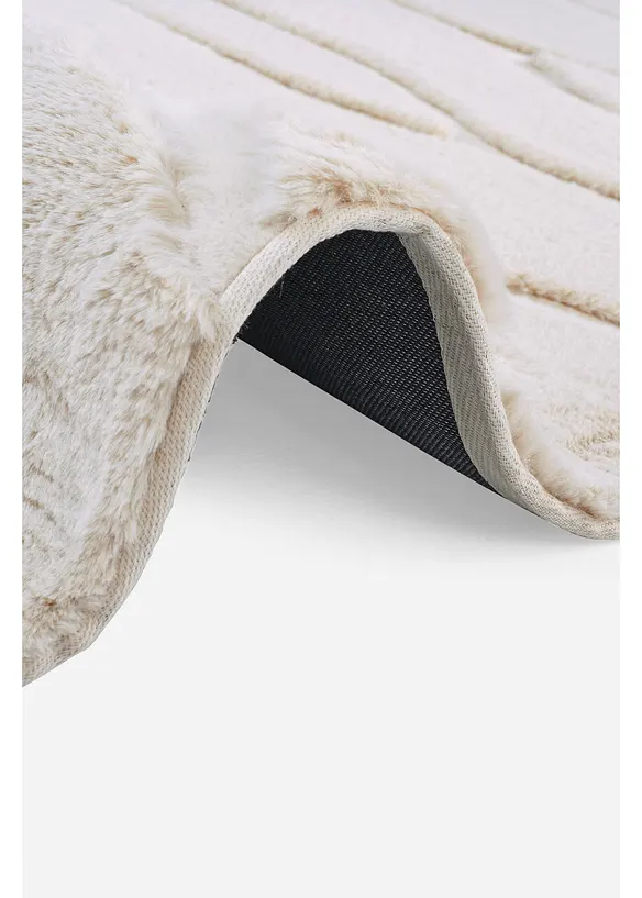 Teppich in Hoch-Tiefstruktur in beige (Detailaufnahme) - bonprix