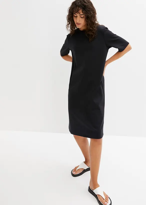 Shirtkleid (2er-Pack) in grün von vorne (Totalaufnahme) - bonprix