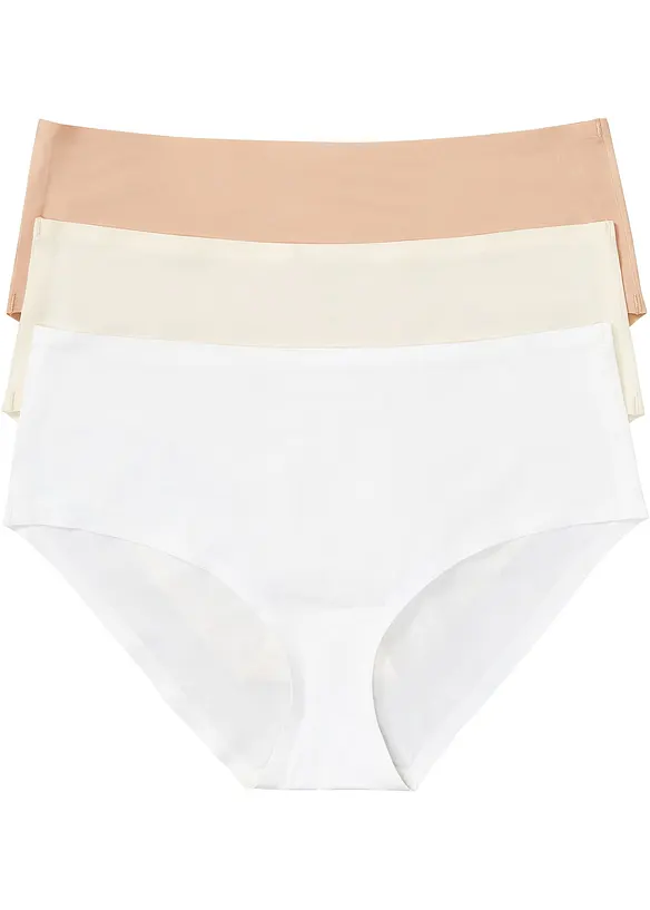 Feel Comfort Nahtlose Panty (3er Pack) in rosa von vorne - bonprix