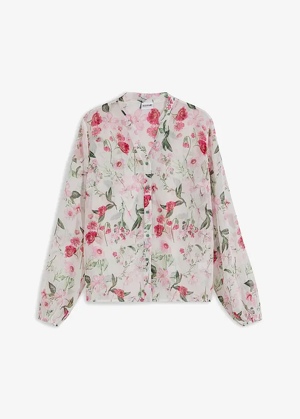 Chiffonbluse in weiß von vorne - bonprix Chiffonbluse in weiß von vorne - bonprix