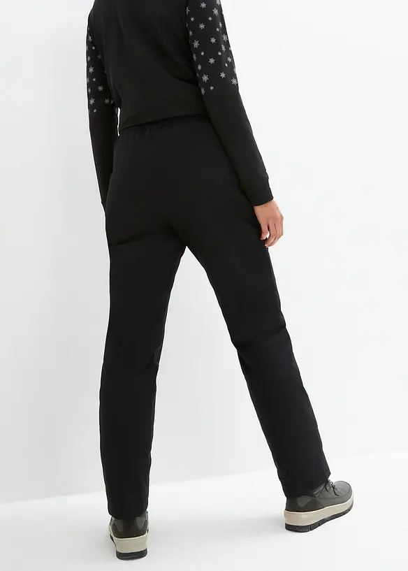 Thermohose mit Fleecefutter und Komfortbund, wasserdicht in schwarz von hinten - bonprix Thermohose mit Fleecefutter und Komfortbund, wasserdicht in schwarz von hinten - bonprix