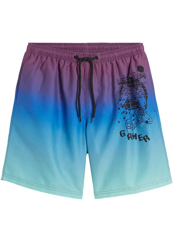 Sanetta Jungen Badeshorts Blau - Schnell Trocknend Aus Recyceltem Polyester