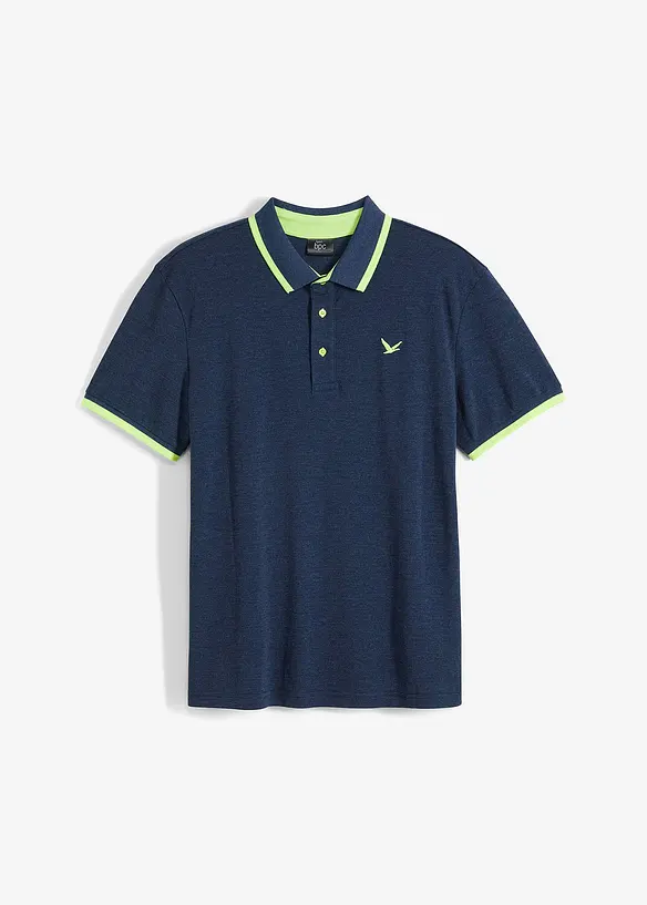 Poloshirt aus robustem Piqué in blau von vorne - bonprix Poloshirt aus robustem Piqué in blau von vorne - bonprix