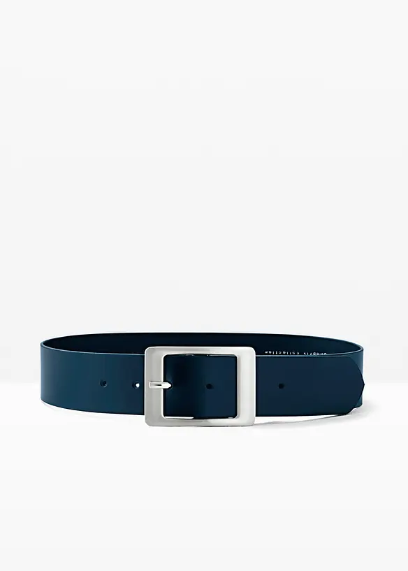 Ledergürtel in blau - bonprix