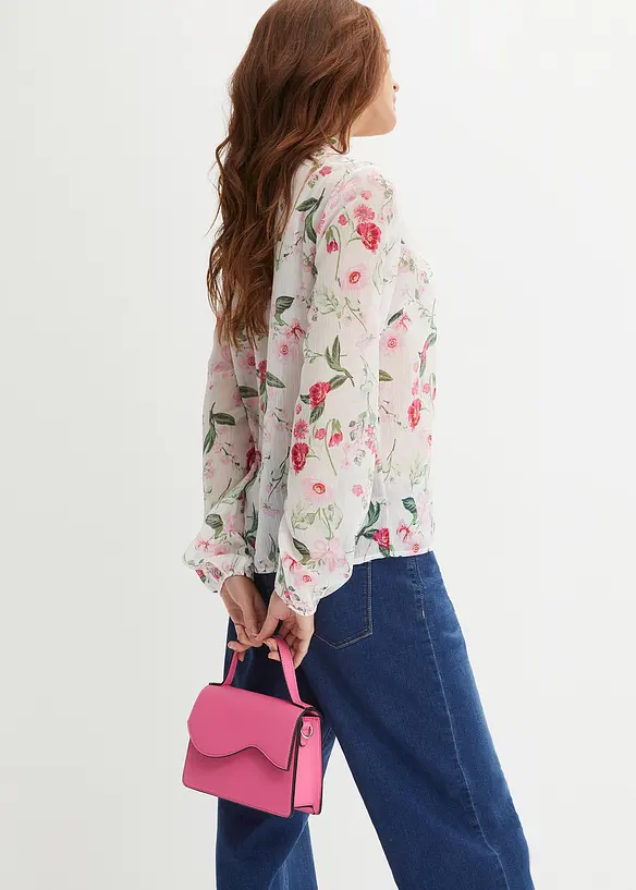 Chiffonbluse in weiß von hinten (im Anschnitt) - bonprix Chiffonbluse in weiß von hinten (im Anschnitt) - bonprix