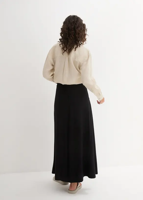 Jersey Rock aus Viskose-Mix in schwarz von hinten - bonprix Jersey Rock aus Viskose-Mix in schwarz von hinten - bonprix