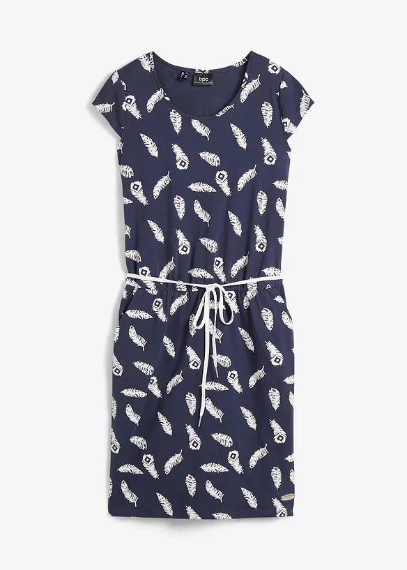 Shirtkleid in blau von vorne - bonprix