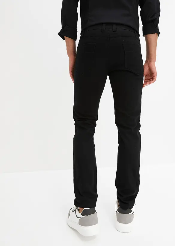 Slim-Fit-Jeans, Straight in schwarz von hinten - bonprix Slim-Fit-Jeans, Straight in schwarz von hinten - bonprix