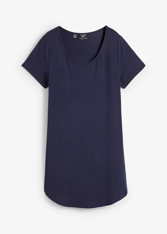 Longshirt aus softer Viskose in blau von vorne - bonprix Longshirt aus softer Viskose in blau von vorne - bonprix