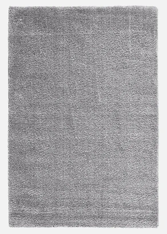 Hochflor Teppich in grau - bonprix