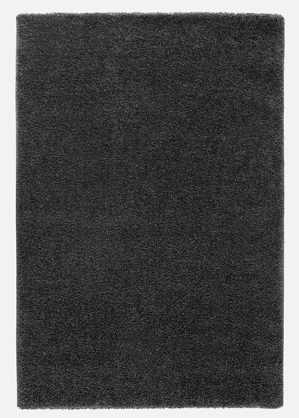 Hochflor Teppich in grau - bonprix