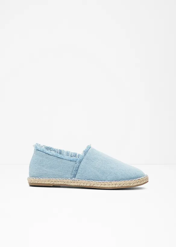 Espadrille in blau von vorne - bonprix