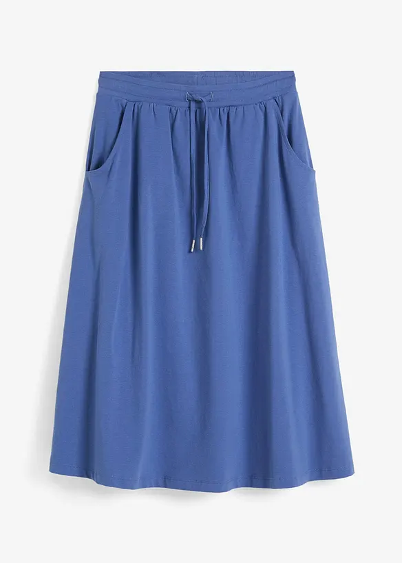 Jersey-Rock aus Baumwoll-Mix in blau von vorne - bonprix Jersey-Rock aus Baumwoll-Mix in blau von vorne - bonprix