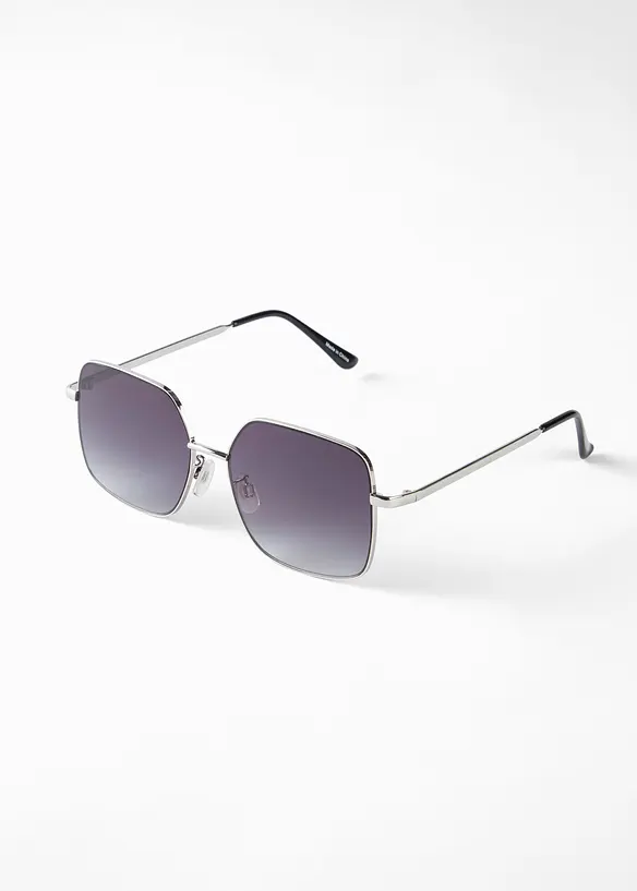 Sonnenbrille in schwarz von vorne - bonprix