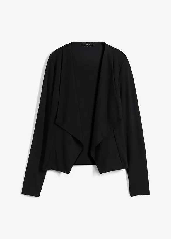 Shirt-Blazer in schwarz von vorne - bonprix