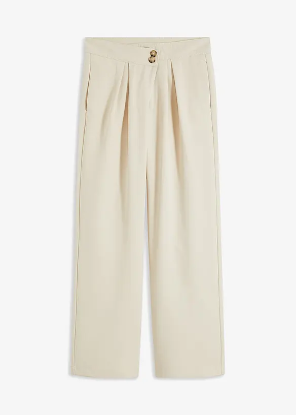 Palazzo-Hose in beige von vorne - RAINBOW