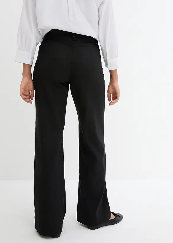 Bengalin-Stretch-Hose mit Bequembund in schwarz von hinten - bonprix Bengalin-Stretch-Hose mit Bequembund in schwarz von hinten - bonprix